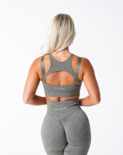 NVGTN Fitness kadınlar apeks sutyen haki yeşili 2T4TB210