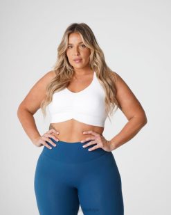 NVGTN Fitness kadınlar dikişsiz sutyen beyaz 2T4TB155