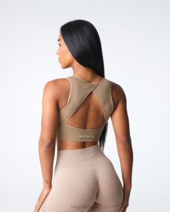 NVGTN Fitness kadınlar dikişsiz sutyeni güçlendirmek bej 2T4TB3