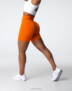 NVGTN Fitness kadınlar kontur 2.0 dikişsiz şort mandalina 2T4TB318