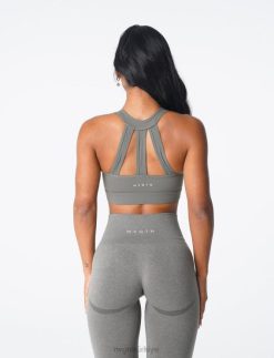 NVGTN Fitness kadınlar üçlü sutyen haki yeşili 2T4TB190